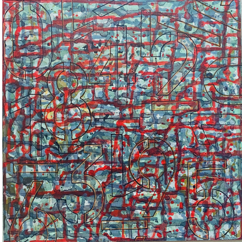 it's a numbers game | Oil And Acrylic Painting in Paintings by Jill Laine Art + Designs
