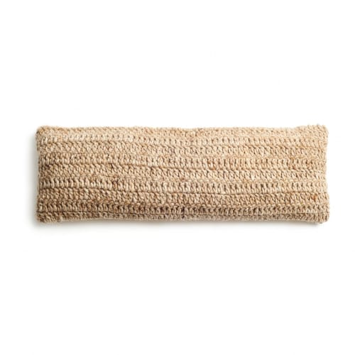 Cider Hand Crochet Large Lumbar Pillow | Pillows by Studio Variously
