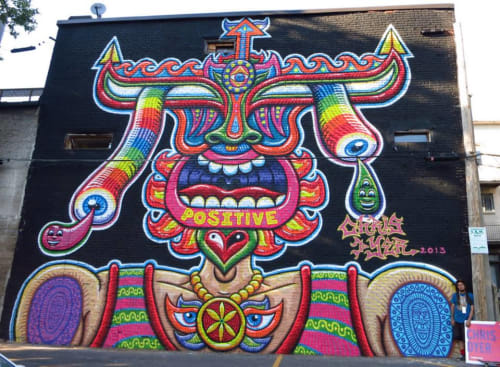 Positive Portal | Street Murals by Chris Dyer