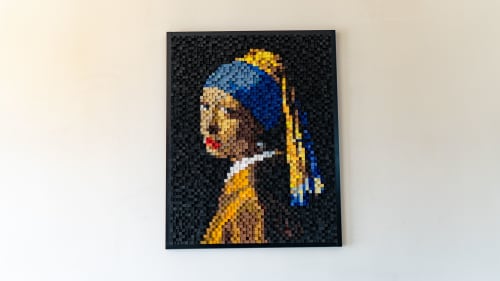 Girl with a Pearl Earing Johannes Vermeer | Wall Hangings by Beyhan TURGUT & Arda GANIOGLU