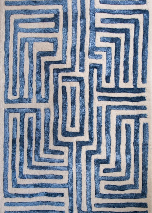 Knossos Maze Hand-Tufted Area Rug | Rugs by Kevin Francis Design