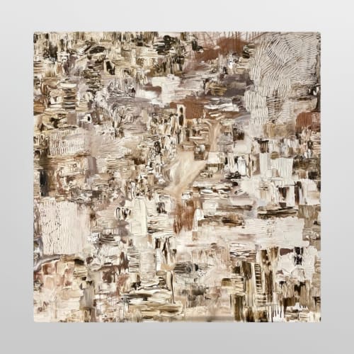 "a women’s touch" (sold) | Oil And Acrylic Painting in Paintings by VISCERAL HOME STUDIO
