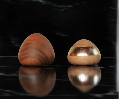 Handcrafted Cherry Wood Salt & Pepper Shaker | Placemat in Tableware by Holzkunst Samuel Meisinger