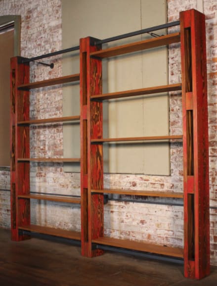 Vintage Industrial Shelves-Modular Wall Units (Wood & Steel) | Shelving in Storage by Get Back Inc (Tim Byrne - Curator / Creator of Vintage-American Industrial Style Furniture) | Tile America in West Hartford