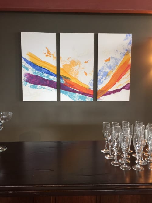 Waves of Washi | Paintings by Jan Sullivan Fowler | 7540 Pioneer Way in Bozeman