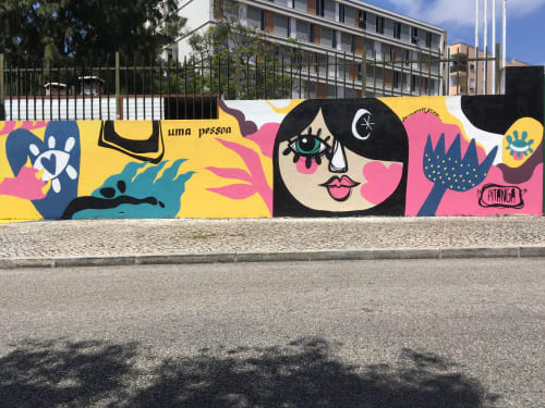 Mural Pitanga - School | Street Murals by Pitanga | Almada in Almada