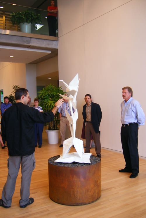 Crane Unfolding | Public Sculptures by KevinBoxStudio | Tokyo Electron in Austin