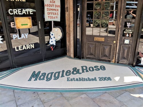 Maggie & Rose Entrance Mosaic | Public Mosaics by Paul Siggins - The Mosaic Studio | Maggie & Rose Kensington Family Club & Nursery in London