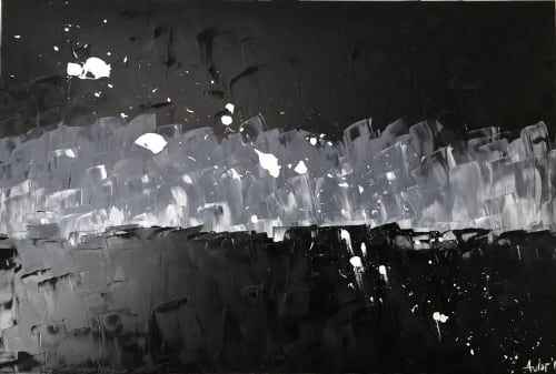 White night | Oil And Acrylic Painting in Paintings by Hugo Auler Jr. Art | ARTLIFE GALLERY in El Segundo