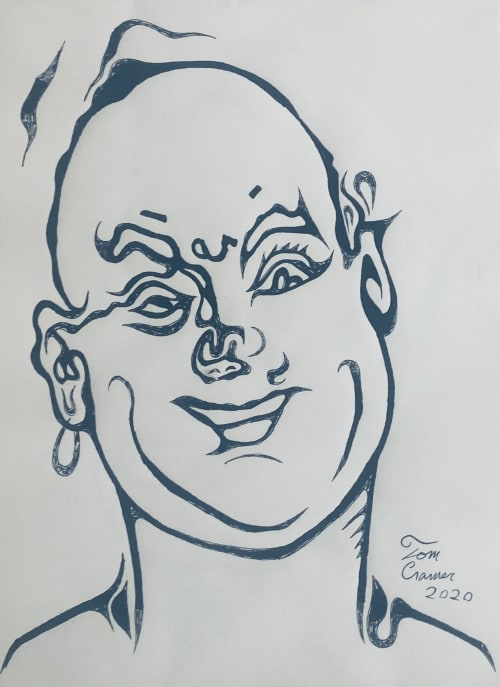 mr clean   india ink on paper | Drawings by Tom Cramer