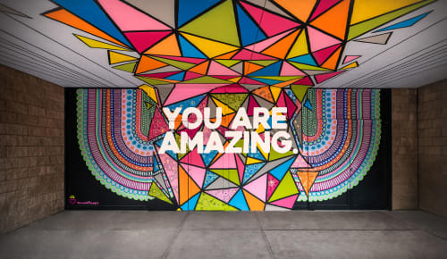 EMBRACING THE AMAZING YOU | Street Murals by Jayarr Steiner | Adams Street Garage in Phoenix