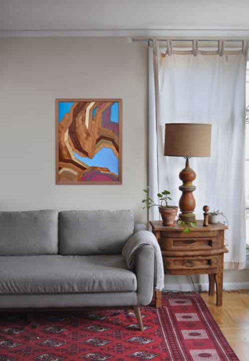 Wall Art - My mother, falling | Mixed Media by Alexandra Cicorschi | San Francisco in San Francisco