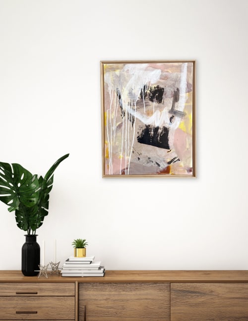 Desert Rain Oringinal Painting | Mixed Media by Jessalin Beutler