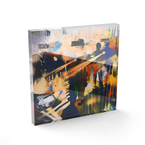 JAVA JAZZ XIV Acrylic Prism Art Object | Paintings by Sven Pfrommer