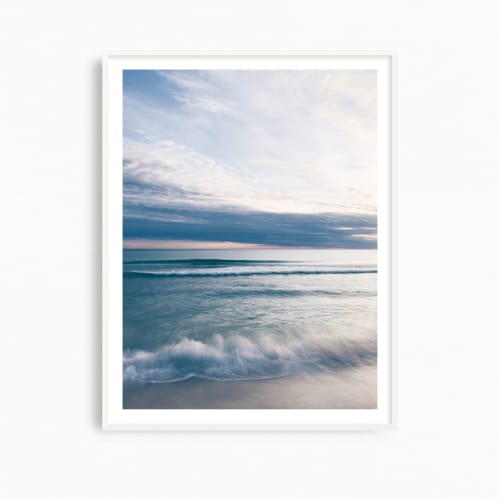 Soothing beach photography print, "Blue Gulf" seascape | Photography by PappasBland