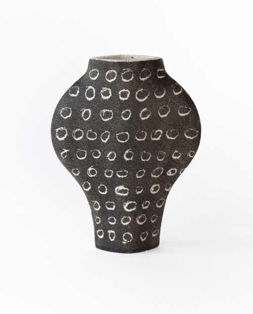 Ceramic Vase ‘Negative Small Rounds’ | Vases & Vessels by INI CERAMIQUE