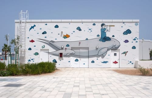 BREATHING UNDER WATER | Murals by Myneandyours | Corniche Beach in Abu Dhabi