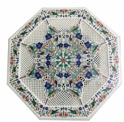 white marble table, coffee table, end table, tabletop | Tables by Innovative Home Decors