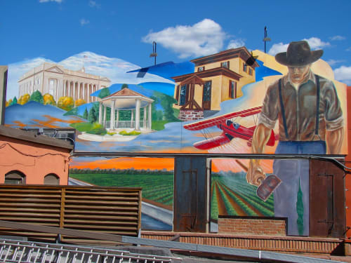 Downtown Greeley Historical Mural | Street Murals by Frank Garza