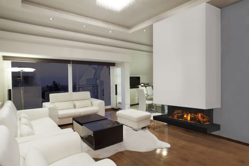 E60: 3-Sided Electric Fireplace
