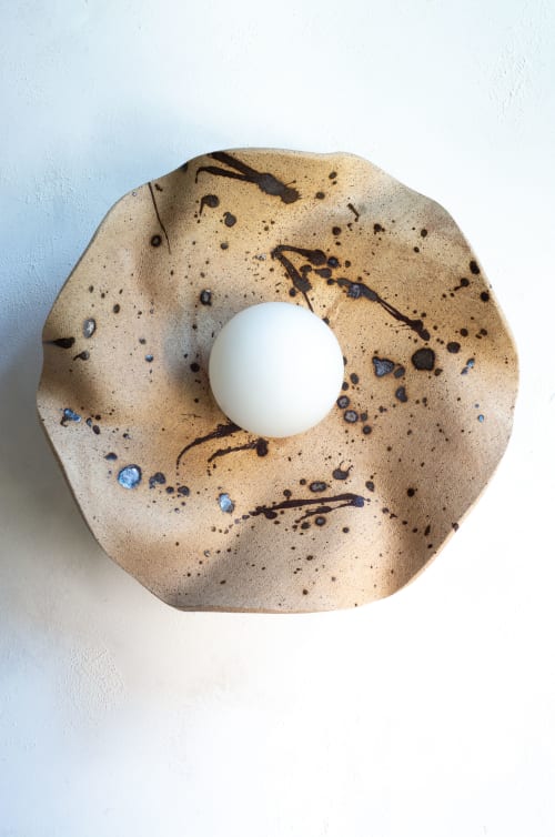 "Naya" Ceramic wall sconce | Sconces by Asmaa Aman Studio