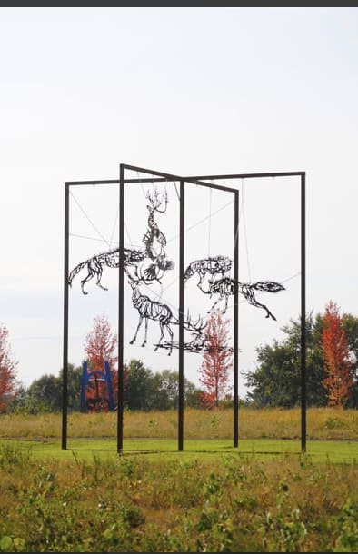 Constellation Carousel | Public Sculptures by Wendy Klemperer Art Inc | Franconia Sculpture Park in Shafer