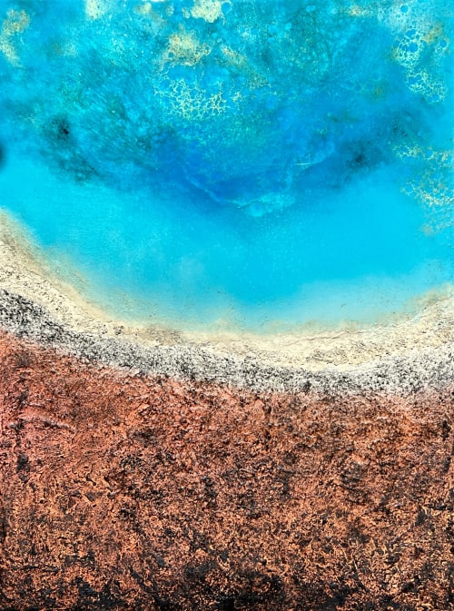 Aerial Australia #1 | Mixed Media in Paintings by Ana Hefco Art
