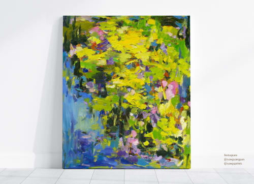 Abstract Art Print - Pond | Prints by YANGS FINE ART