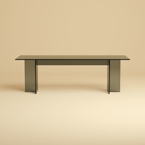 Smoked Glass Lounge Table - NOOR by Lebanto | Coffee Table in Tables by Lebanto