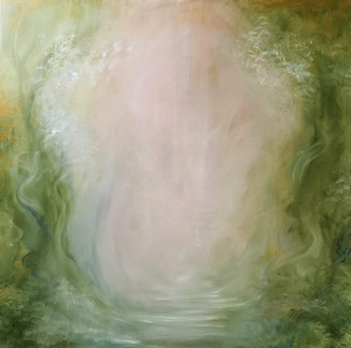 Favola - Dreamy abstract landscape painting | Paintings by Jennifer Baker Fine Art