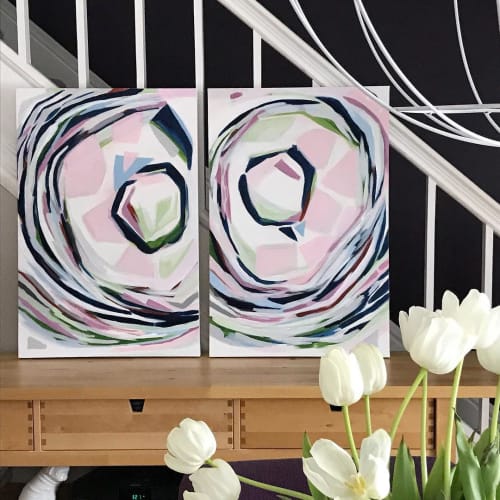 Abstract Painting | Oil And Acrylic Painting in Paintings by Laura Fedorowicz
