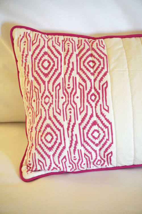 Rani IKAT Cushion Cover | Pillows by Jaipur Bloc House