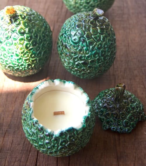 Bread Fruit Candle | Candle Holder in Decorative Objects by Marie Burgos Design and Collection