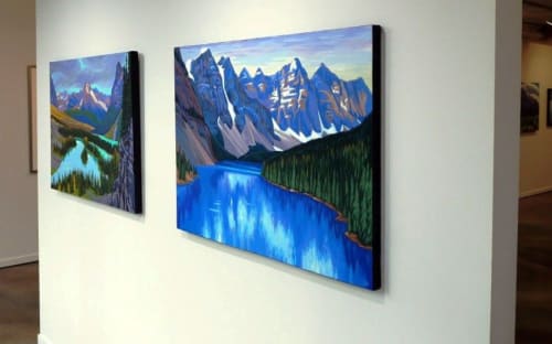 Lake Moraine | Paintings by Tatjana Mirkov-Popovicki | Lando Gallery in Edmonton