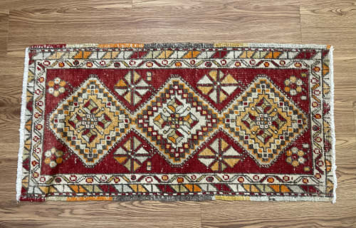 Vintage Turkish Rug Doormat | 1.7 x 3.1 | Rugs by Vintage Loomz