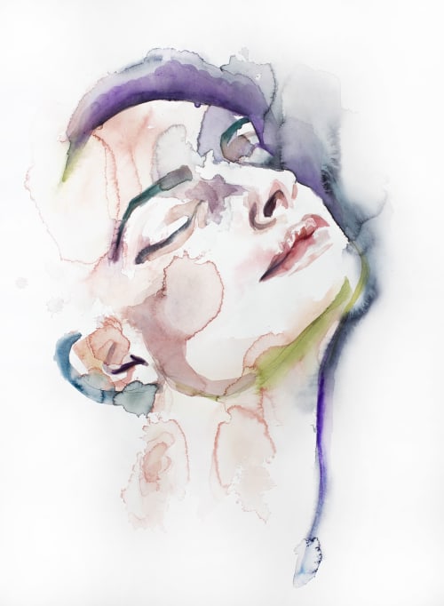 Immersed No. 2 : Original Watercolor Painting | Paintings by Elizabeth Becker