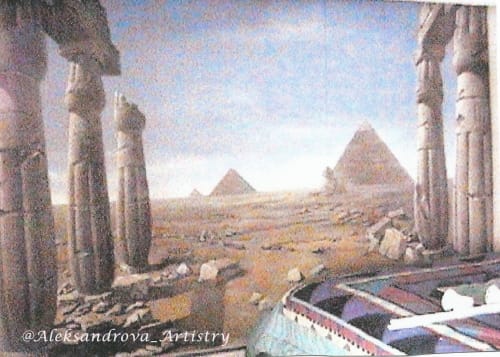 Egyptian Ruins | Murals by Olga Aleksandrova