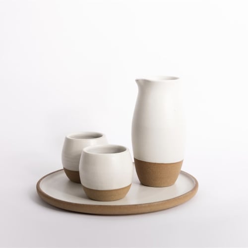 Ceramic Drinking Set | Vessels & Containers by Tina Fossella Pottery