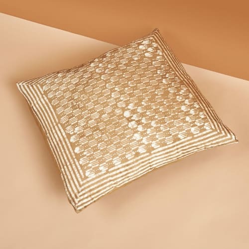 Oasis Gold Silk Pillow