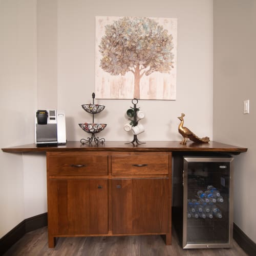 Conference Room Wet Bar | Furniture by Against the Grain Studio, Inc.