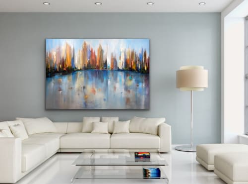 Contempory city scape | Paintings by Victoria Jackson