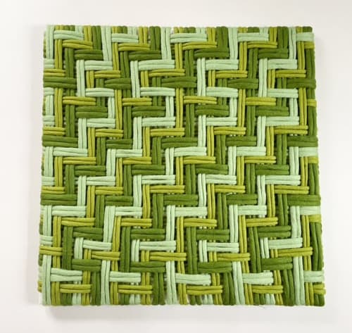 Modern Retro Inspired Fiber Art | Tapestry in Wall Hangings by Courtney Cosgriff