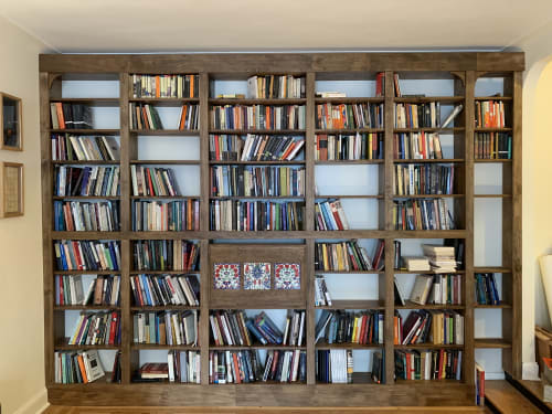 Custom Built In Bookshelf | Book Case in Storage by Chassie Studio