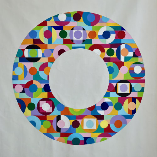 "Color Wheel" Painting | Oil And Acrylic Painting in Paintings by Benna Holden