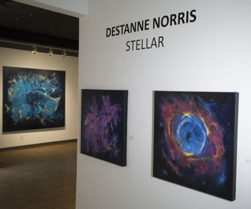 The Eye of the Cosmos (Helix Nebula) | Paintings by Destanne Norris | Vernon Public Art Gallery in Vernon