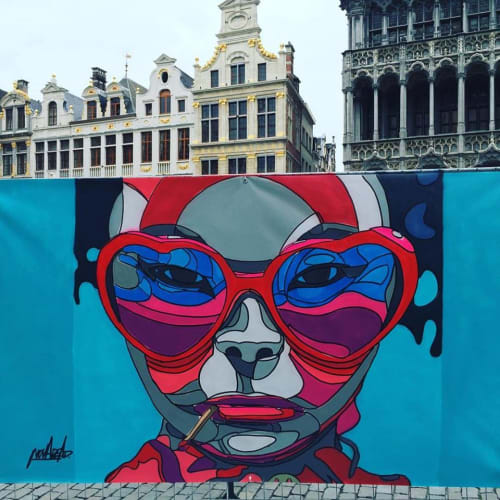 NOODLE | Murals by NovaDead | Grand Place in Brussels