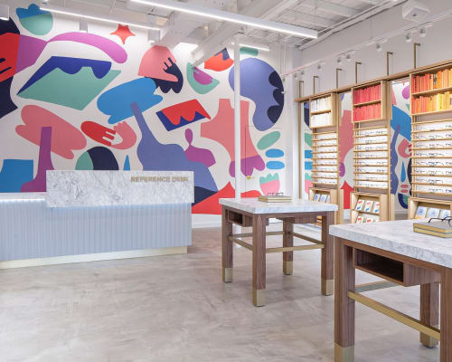 Warby Parker Mural | Murals by Holey Kids | 3516 S Peoria Ave in Tulsa