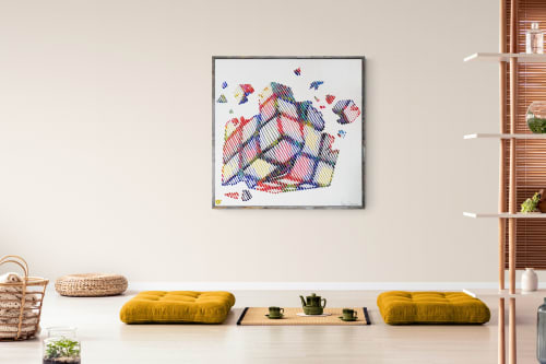 THE RUBIX CUBE EXPLOSION | Paintings by Virginie SCHROEDER