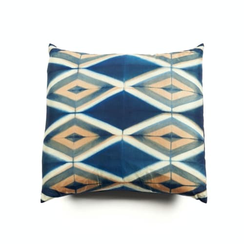 Tisa Indigo Silk Pillow | Pillows by Studio Variously