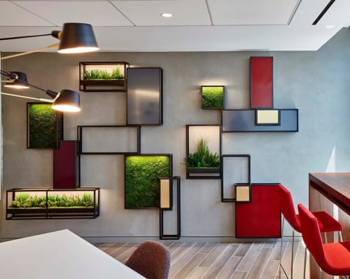 “Garden On The Wall” units | Wall Hangings by Amuneal | Paul Hastings in New York